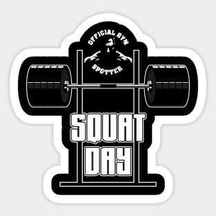 Gym Spotter Squat Sticker